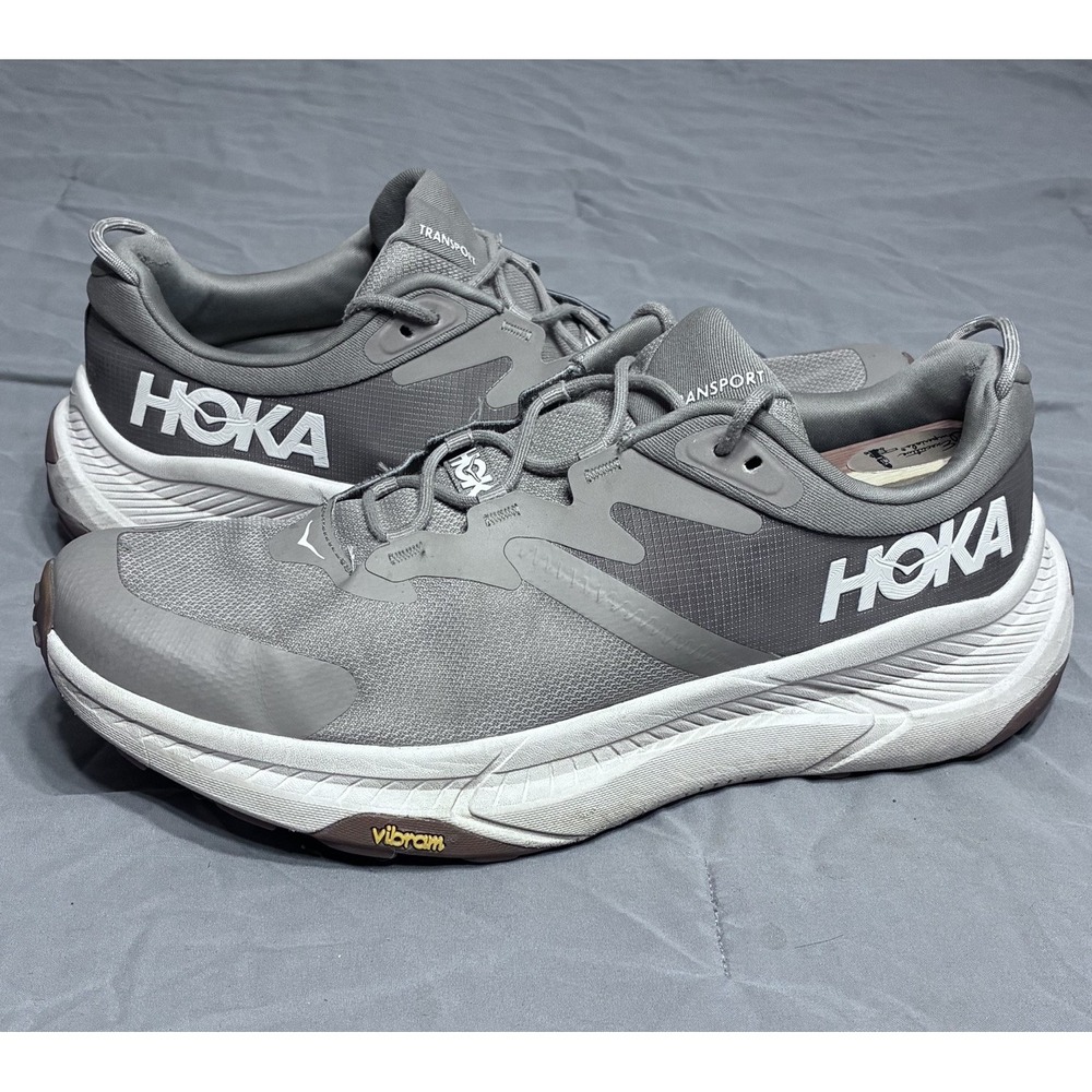 Hoka One One Transport GTX Running Shoes Slate Oat Mens 11.5 D 1123153 DEGG